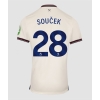 Camiseta West Ham United Tomas Soucek #28 Segunda Equipación Replica 2025-26 mangas cortas